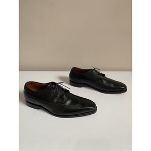 Allen Edmonds Larchmont Oxford Dress Shoes Mens Sz 11‎ Black Leather Wingtip USA